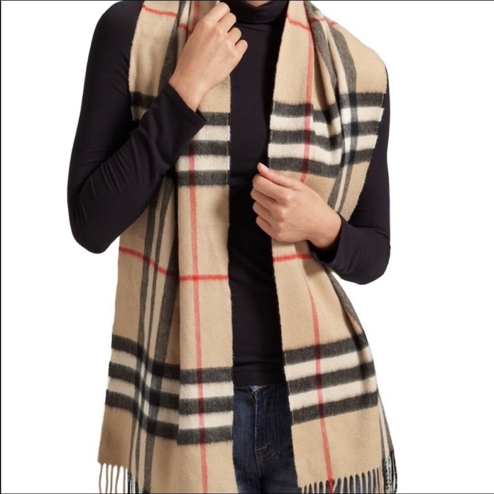 NWT authentic Burberry cashmere scarf